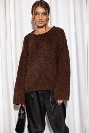 Sweter Alder czekoladowy