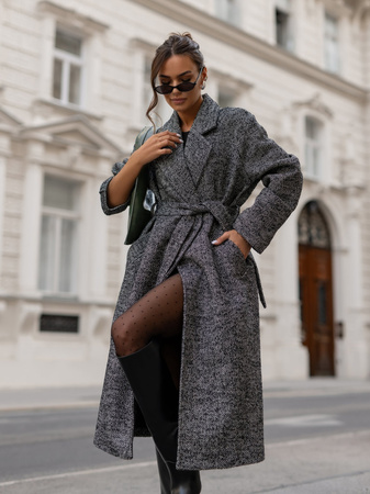 Płaszcz Castello szary jodełka