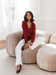 Sweter Premium Alina bordowy