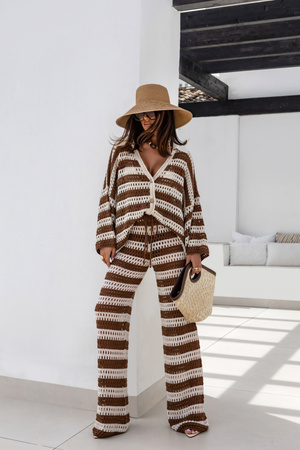 Spodnie Tulum czekoladowe