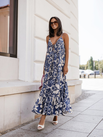 Sukienka Malaga niebieska