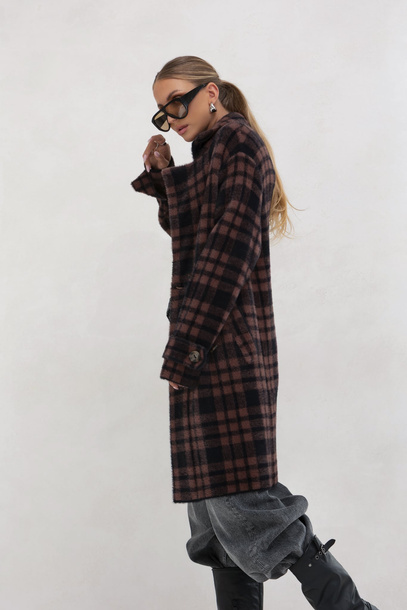 Płaszcz Flame brązowy