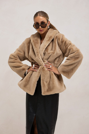 Futro Truffle beżowe