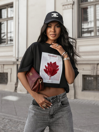 T-shirt Lilian czarny