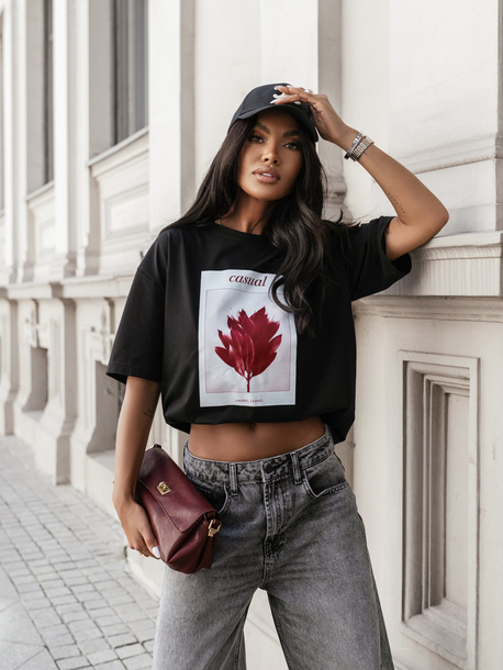 T-shirt Lilian czarny