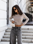 Sweter Split beżowy