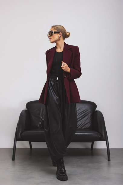 Marynarka Tavia bordowa 