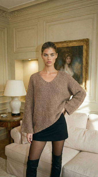 Sweter Solenne beżowy